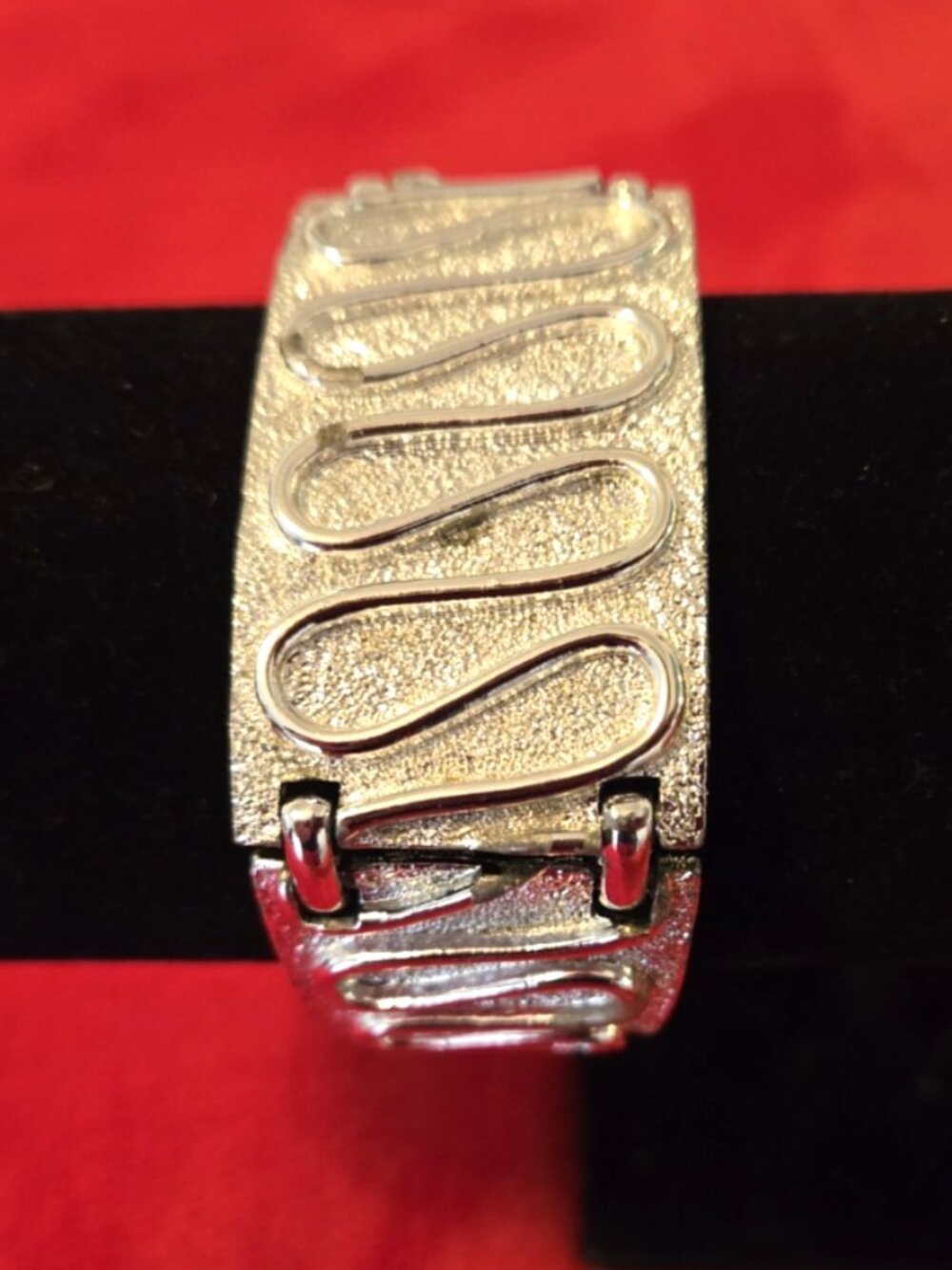 Vintage Sarah Coventry “Silvery Nile” Silver-Toned Bracelet 1960s MCM - 7”
